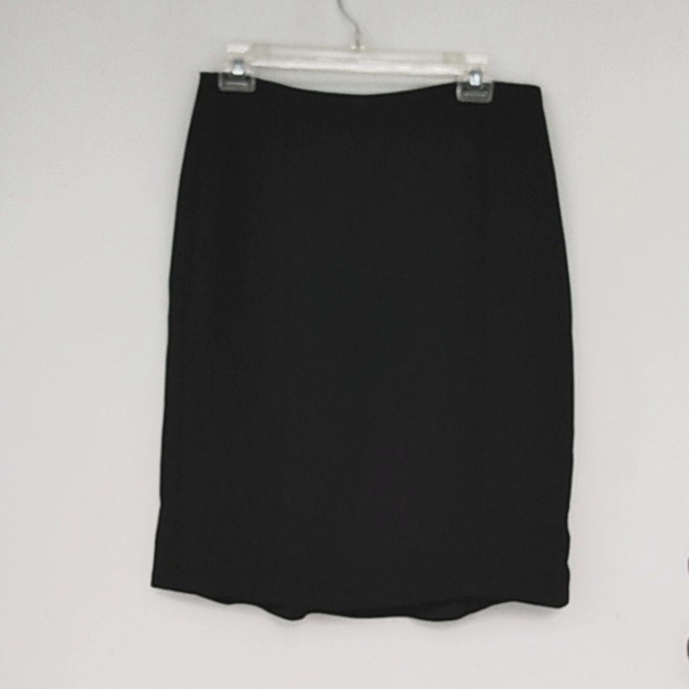 Talbot's Straight Sleek Black Skirt